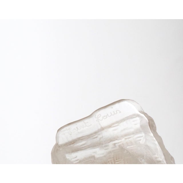 Amber 20th Century Saint-Louis French Crystal Figure of a Harpist For Sale - Image 8 of 9