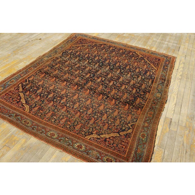 Late 19th Century Late 19th Century Persian Malayer Carpet ( 5' x 6' 2'' - 152 x 188 cm ) For Sale - Image 5 of 12