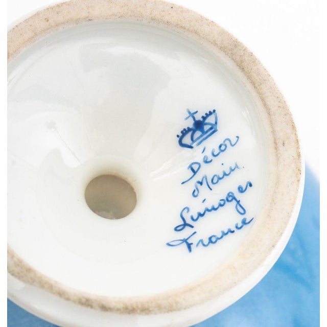 French Gilt & Hand-Painted Porcelain Tableware, 8 For Sale - Image 10 of 18