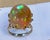 White 12 Carat Oval Shape Ethiopian Opal Cocktail Ring 14 Karat Yellow Gold For Sale - Image 8 of 18