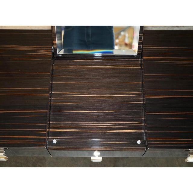 Macassar Ebony Nascondino Dressing Table and Stool from Fendi Casa, Italy, Set of 2 For Sale - Image 12 of 18