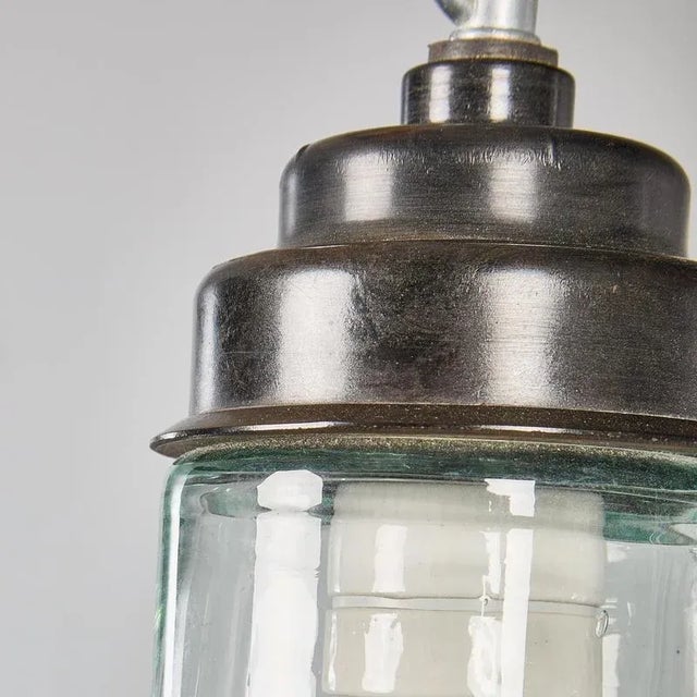 Clear Barrel Pendant Lamp, 1950s For Sale - Image 10 of 18