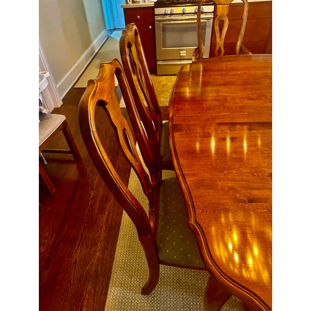 1990s Ethan Allen Dining Room Set of 11 Chairish