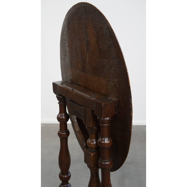 Antique Folding Side Table, Early 17th Century For Sale - Image 9 of 14