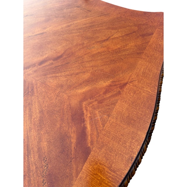 Wood Hickory White Hampton Collection Extension Dining Table For Sale - Image 7 of 18