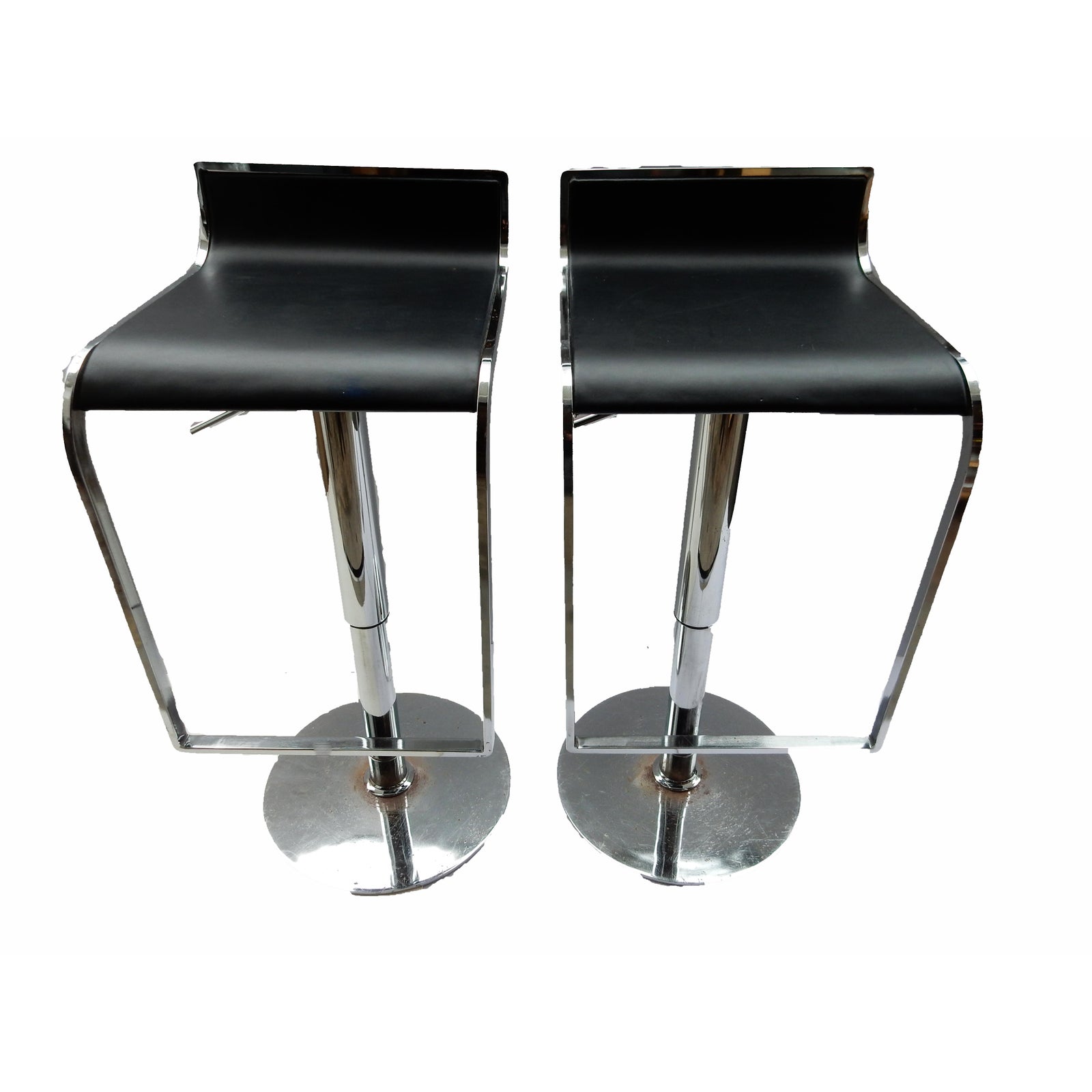 Chrome Swivel Counter Stools A Pair Chairish