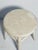 Antique Painted White Kitchen Low Stool Distressed For Sale - Image 4 of 4