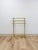This elegant vintage polished brass three-tier freestanding towel rack is a refined and practical bathroom or bedroom...