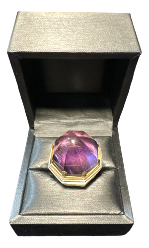 Gold - Silver and Large Amethyst Ring Palazzo Ii Model from Jean Boggio