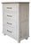 Avalon Rustic Farmhouse 4 Drawer Highboy Dresser - White For Sale