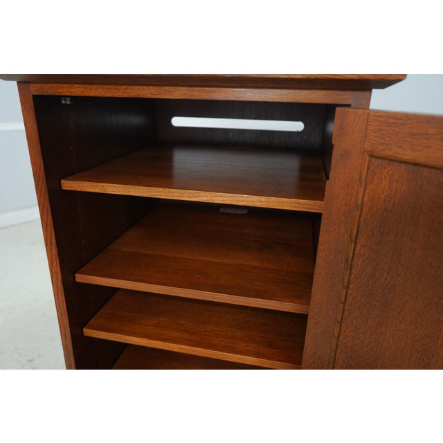 Stickley Stickley Mission Oak 1 Door 1 Drawer Media Cabinet For Sale - Image 4 of 18