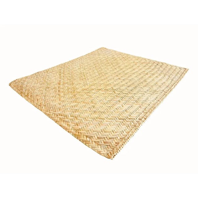 2020s Rush House for Chairish Pascual Palm Matted Rug, 5' x 7' For Sale - Image 5 of 8