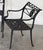 Vintage Star and Dolphin Double Settee Arm Chair Table With Filigree a Set of 3 For Sale - Image 4 of 12