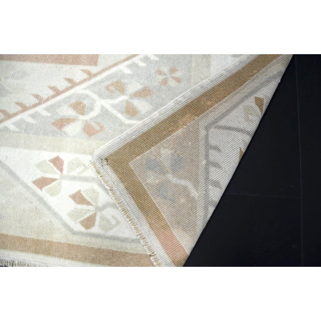 1960s Vintage Turkish Anatolian Handmade Area Rug For Sale - Image 9 of 11