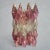 Glass Pink and Clear Poliedri Sconces by Carlo Scarpa for Venini, 1980s, Set of 2 For Sale - Image 7 of 13