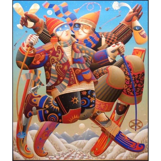 "Free Style" Original Limited Edition Giclee on Canvas Image Size : 45" x 36.5" Framed size : 55" x 46.5" Edition Number:...