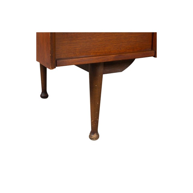 1960s Mid-Century Mainline Hooker Floating Walnut Desk For Sale In Baltimore - Image 6 of 10