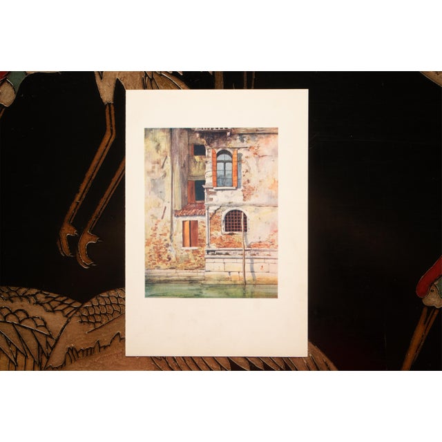 1912 Mortimer Menpes "Palace in a By-Canal", Original Full-Color Print of Venice For Sale - Image 4 of 6