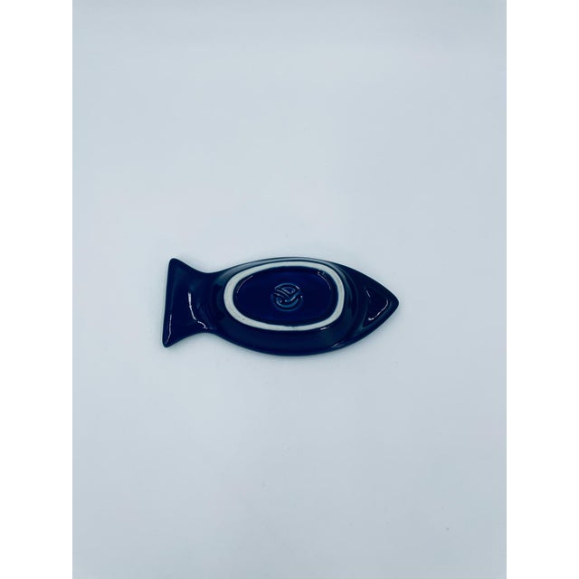 1980s Vintage Small Fish Ceramic Bowl, 1985 For Sale - Image 5 of 7