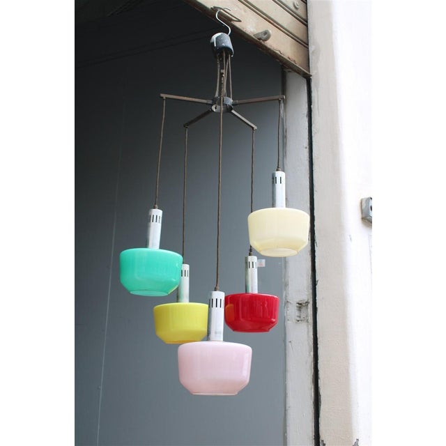 Murano Glass Pendant from Vistosi, 1950 For Sale - Image 12 of 13