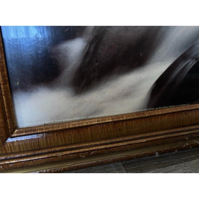 Photorealism Framed Art Print "Yorkshire Dales Waterfall" by Tony Bowran Switzerland 1990 Reproduction For Sale - Image 3 of 4