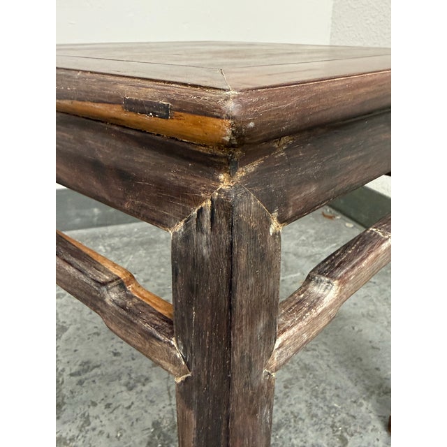 Brown Vintage Asian Rosewood Side Tables, Pair For Sale - Image 8 of 12