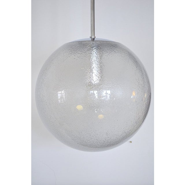 Ball Hanging Lamp from Glashütte Limburg, 1960s For Sale - Image 8 of 8