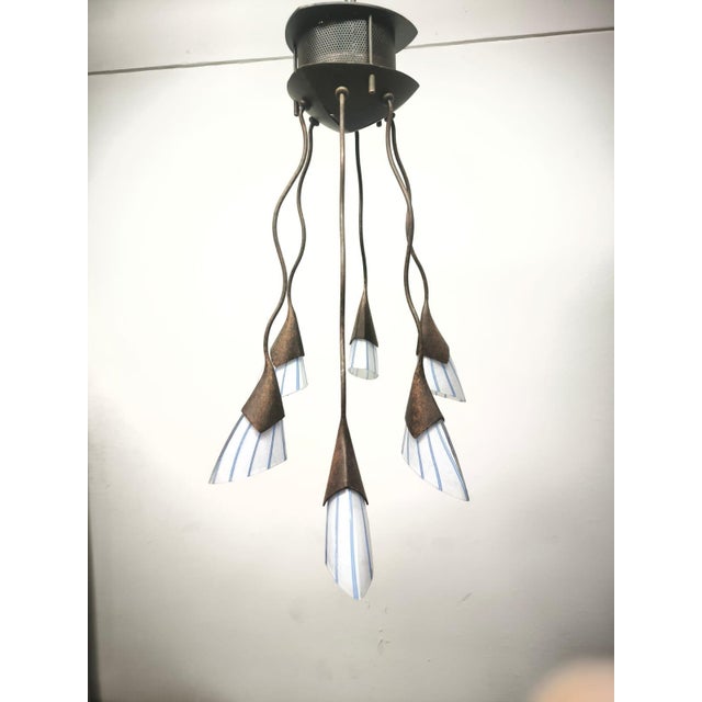 1990s 6-Light Chandelier Lamp International, 1990s For Sale - Image 5 of 14