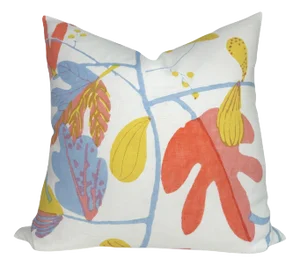 Floral Pillow Cover in Coal, 20x20 Pillow