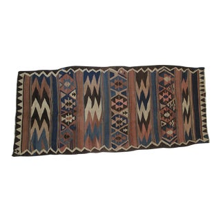 1900's N.West Persian Kilim, 3'10" X 10'2" For Sale