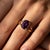 Not Yet Made - Made To Order 925 Sterling Silver Amethyst Ring – Split Shank Solitaire Gemstone Ring for Women Us 7 For Sale - Image 5 of 6