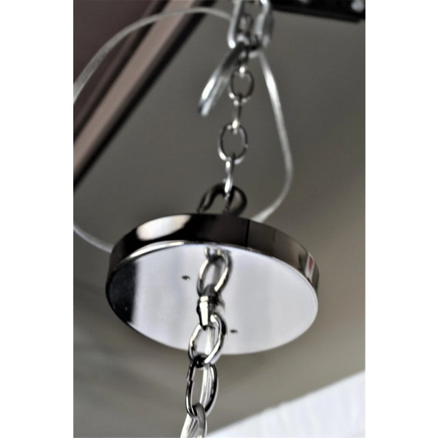 1990s 1990s Mid Century Modern Murano Gold Dust Glass Pendant For Sale - Image 5 of 11