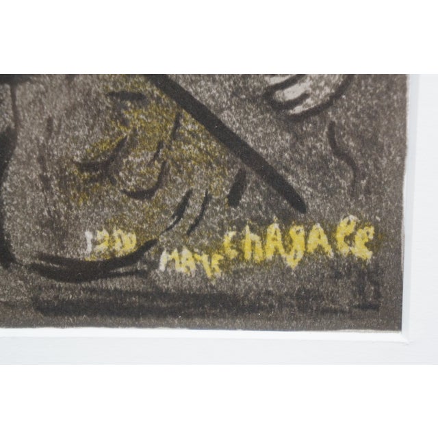 Wood 1950 Marc Chagall the Mystical Crucifixion Lithograph Print W Coa 32" For Sale - Image 7 of 14