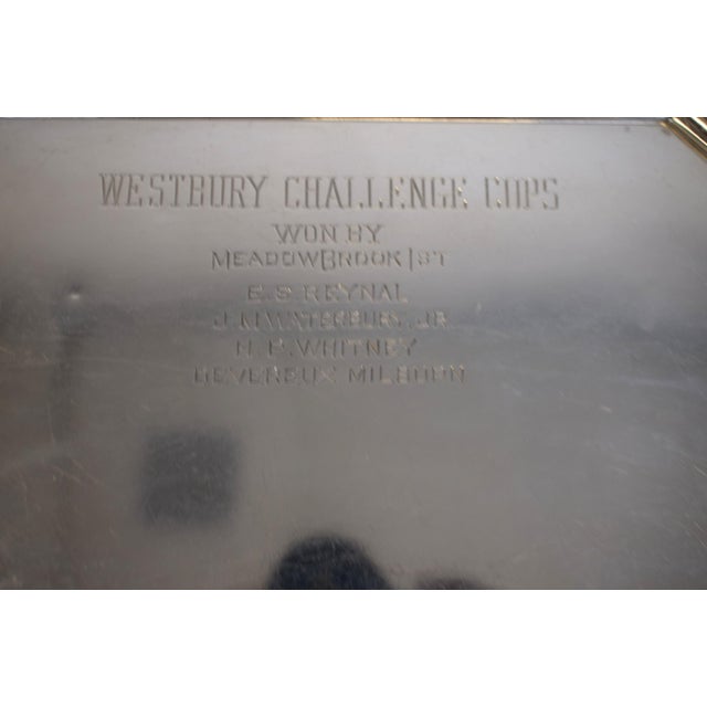 Harry Payne Whitney Sterling Silver Octagonal 1906 Polo Trophy Tray Engraved Westbury Challenge Cups Won by Meadow Brook For Sale - Image 4 of 4