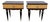 Mid-Century Modern 1950's Macassar / Burl Wood Pair of Nightstands For Sale