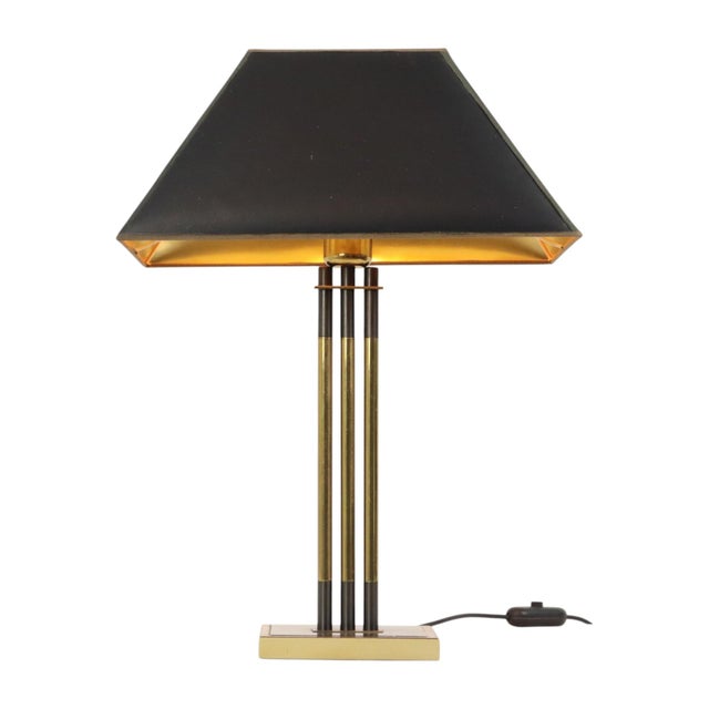 A beautiful vintage table lamp and manufactured by lusterie deknudt (circa 1960s–70s); marked on the underside. a rare...