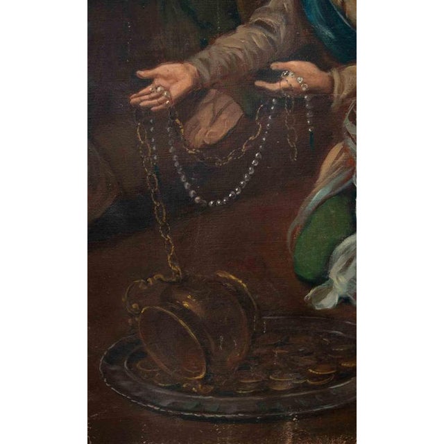The Hand Kisser, Early 19th Century, Oil Painting on Canvas For Sale - Image 4 of 5