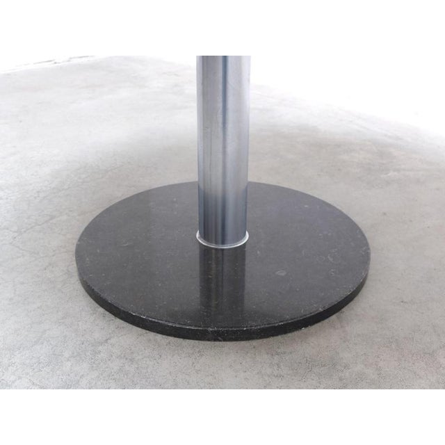 Black Round Pedestal Dining Table by Alfred Hendrickx for Belform, 1960s For Sale - Image 8 of 18