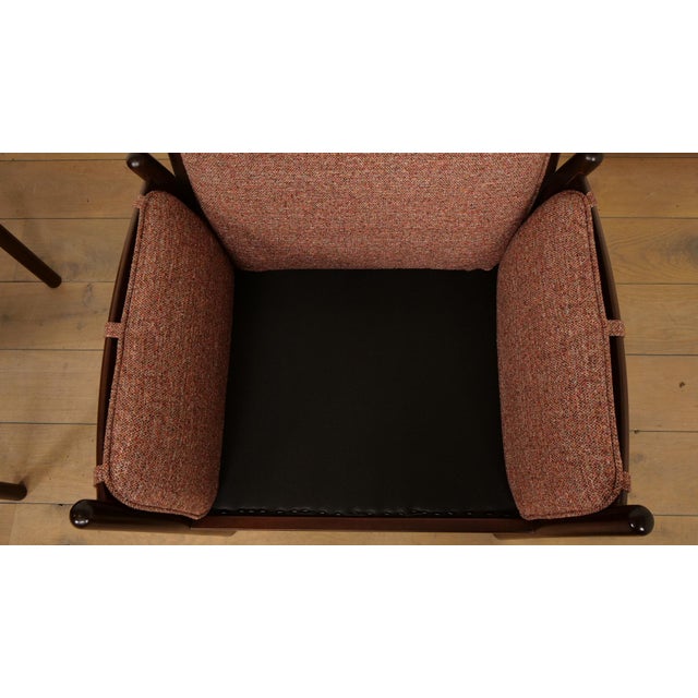 Vintage Genius Armchairs in Mahogany by Illum Wikkelso for Silkeborg, 1960s, Set of 2 For Sale - Image 13 of 14