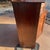 Wood Vintage Rustic Dark Pine Wood Chiffonier Cabinet W/ Scrolled Top - Shelf & Drawer For Sale - Image 7 of 18