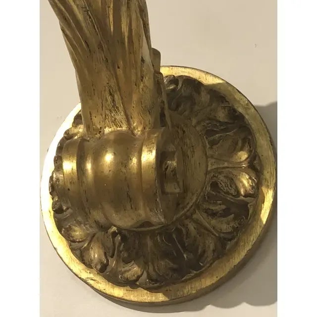 Traditional 1890s Italian Hand Carved Wooden Candle Sconce For Sale - Image 3 of 12