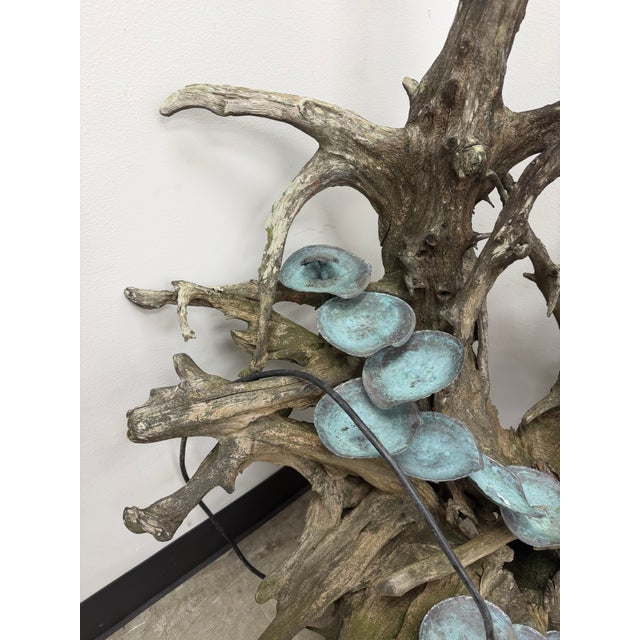 Copper Vintage Copper and Driftwood Naturalistic Fountain For Sale - Image 8 of 17
