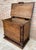 Antique Solid Wood Chest with Turned Columns, 1920s For Sale - Image 9 of 12