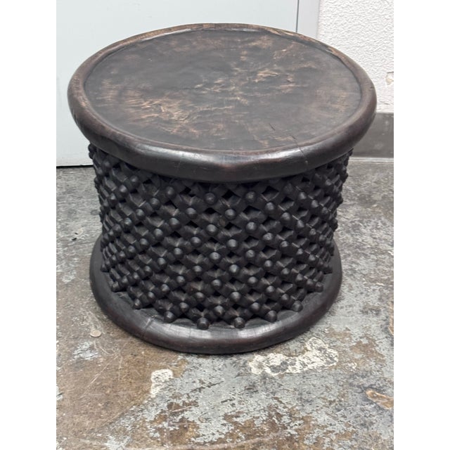 Brown Bamileke King Stool Table For Sale - Image 8 of 12