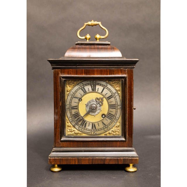 Baroque Roman Portable Table Clock, 1730 For Sale - Image 3 of 11