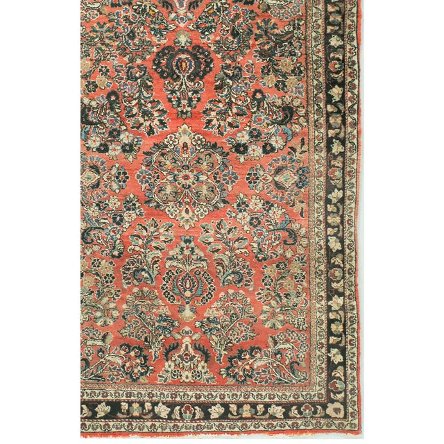 Red Vintage Circa 1940 Oriental Area Rug 3ft 3in X 4ft 11in For Sale - Image 8 of 8