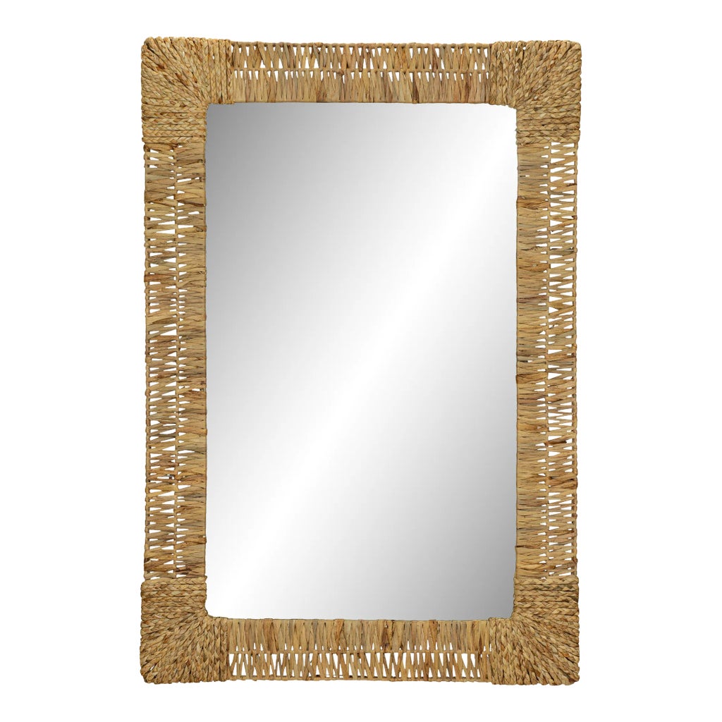 Folha Rectangular Mirror in Natural