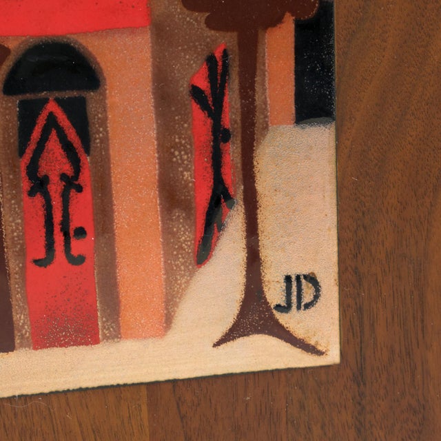 Judith Daner Enamel Artwork Wall Panel Cityscape, a pair For Sale - Image 10 of 17