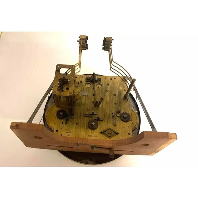 Antique French Vedette Wooden Wall Clock For Sale - Image 11 of 12