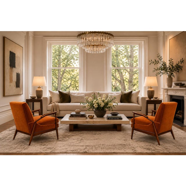 Textile Giuseppe Scapinelli Pair of Armchairs in Caviúna & Burnt Caramel Mohair Velvet, Brazil, 1950s For Sale - Image 7 of 18